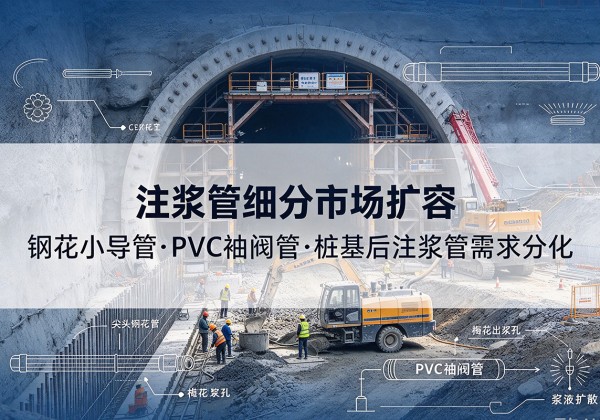 富源注浆管细分市场扩容，隧道钢花小导管、PVC 袖阀管、桩基后注浆管需求分化